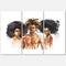 Designart - African American Fashion Portraits - Glam Canvas Wall Art Print